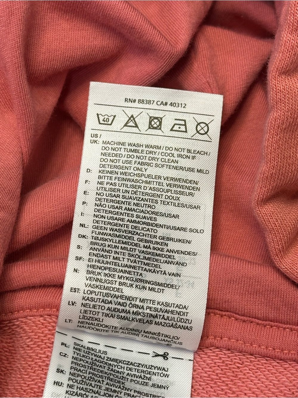 Adidas Cropped Hoodie XS Hazy Rose Pink 3-Stripes Athleisure Sweatshirt - Picture 5 of 11